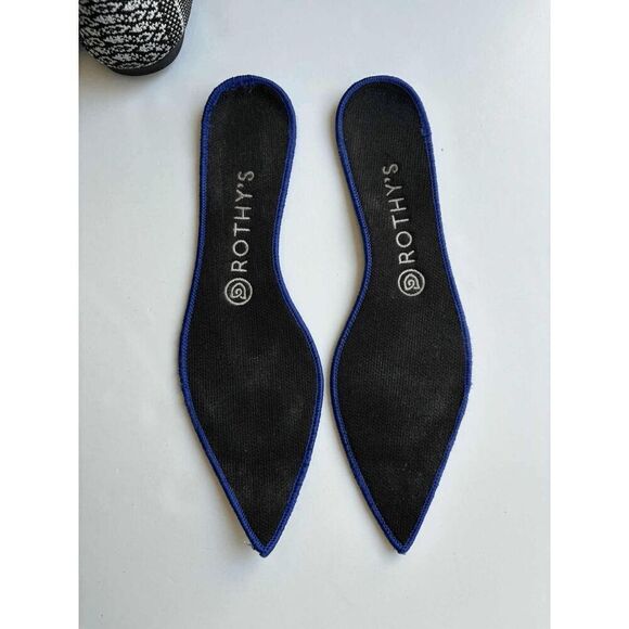 Rothy's the Point Black and White Python Snake Print Retired Womens Size 8.5 - Picture 6 of 10